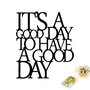 Wallity Its A Good Day To Have A Good Day 187 - Accesorio de Pared Metálico con LED
